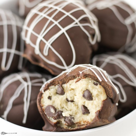 Edible Cookie Dough Truffles