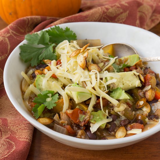 Pumpkin Black Bean Chili