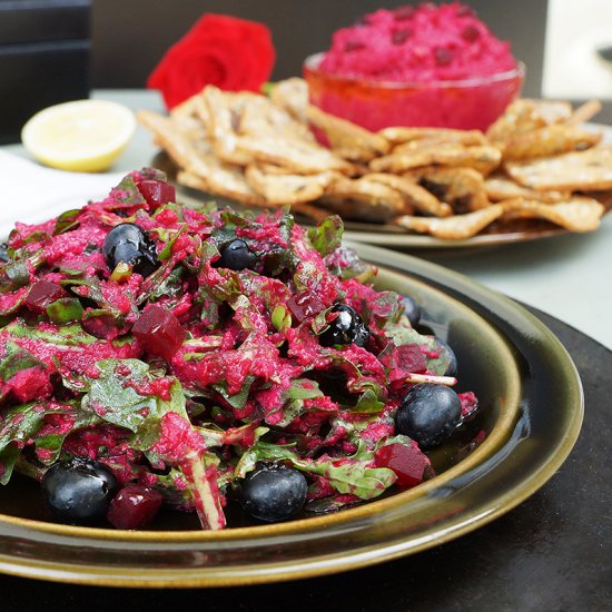 Beet Hummus Dip and Dressing