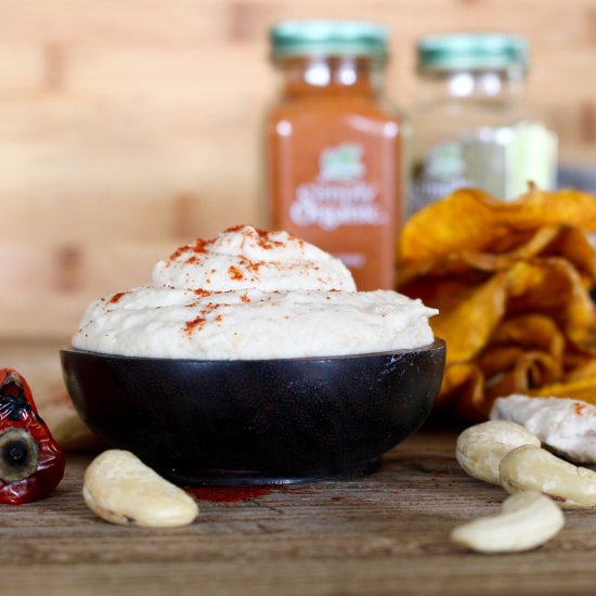 Harissa Pumpkin with Cashew Dip