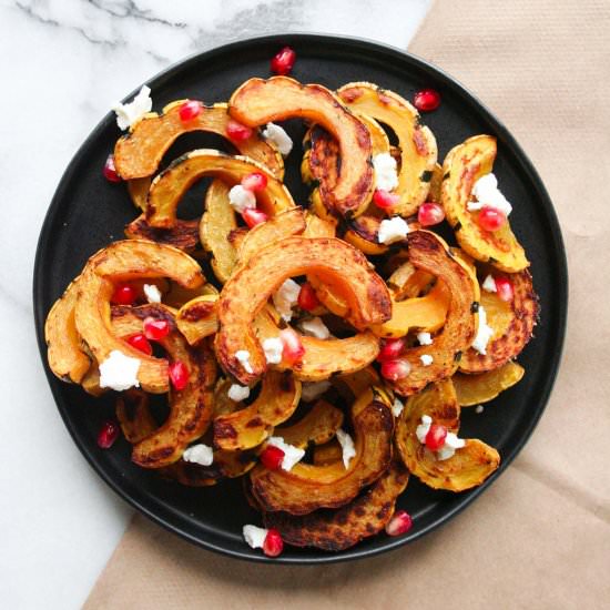 Delicata Squash with Goat Cheese