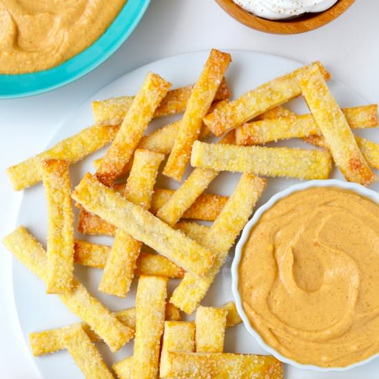 Pumpkin Dip with Pie Fries