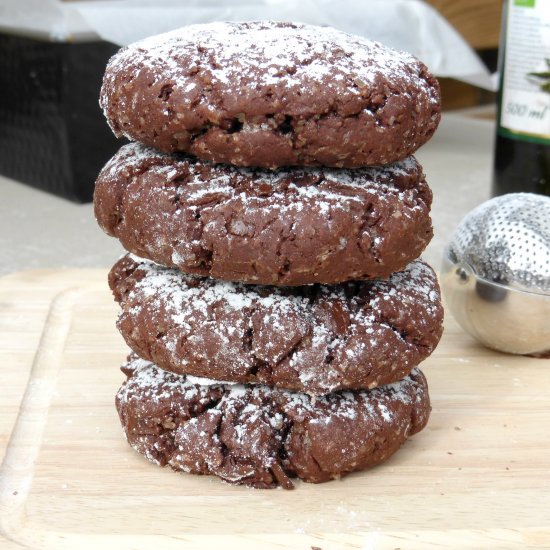 Dark Chocolate Olive Oil Cookies