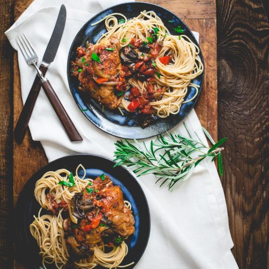 Slow Cooker Chicken Cacciatore