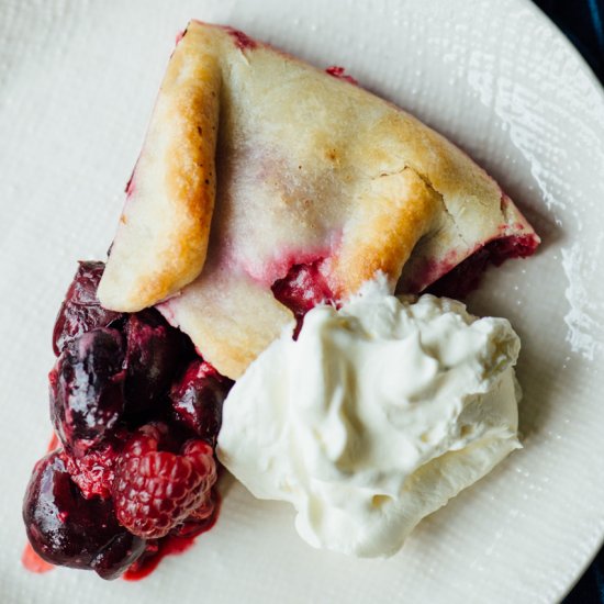 Berry + Cherry Galette