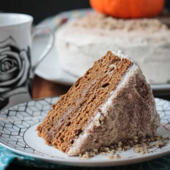 Chai Spiced Pumpkin Layer Cake