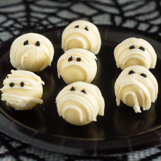 White Chocolate Mummy Truffles