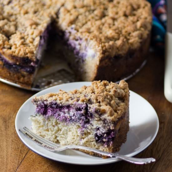 Blueberry Coffee Cream Cheese Cake