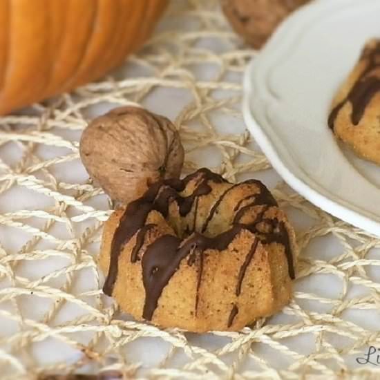 Walnuts Chocolate Pumpkin Donuts