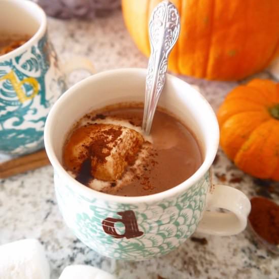 Paleo Pumpkin Hot Chocolate