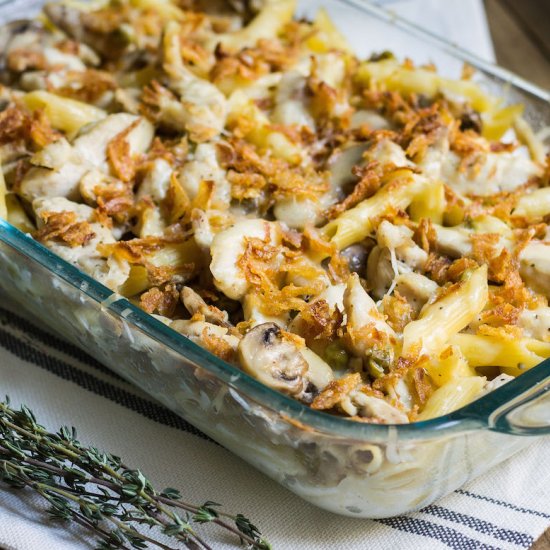 French Onion Pasta Bake