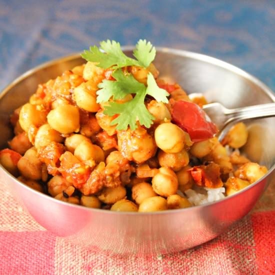 Oil Free Chana Masala