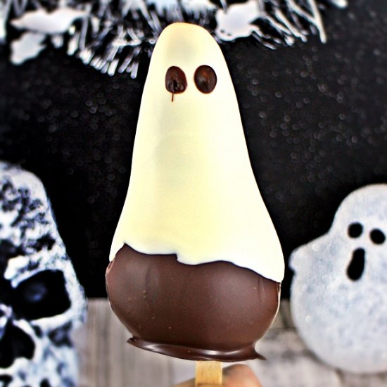 Chocolate Pear Ghosts