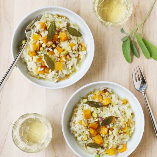 Squash and Brown Butter Risotto