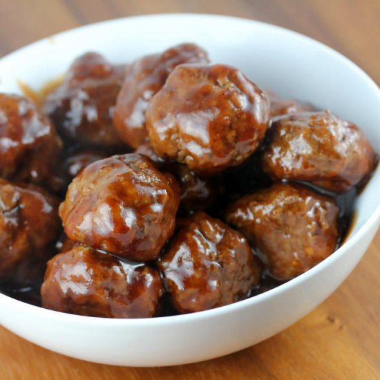 Cranberry BBQ meatballs