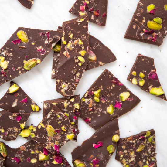 ROSE PISTACHIO CHOCOLATE BARK