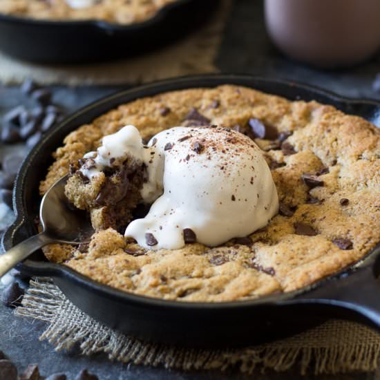 Chocolate Chip Skillet Cookies