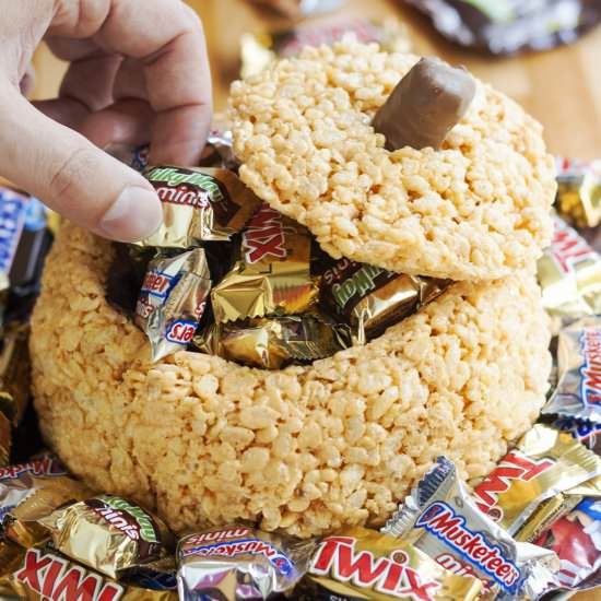 Rice Krispie Treat Pumpkin