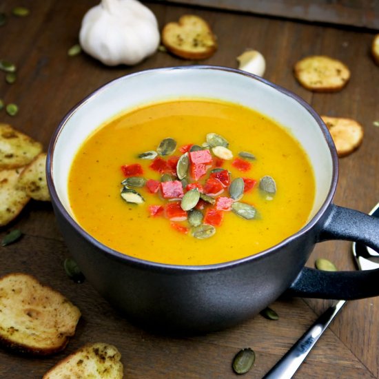 Roasted butternut squash soup