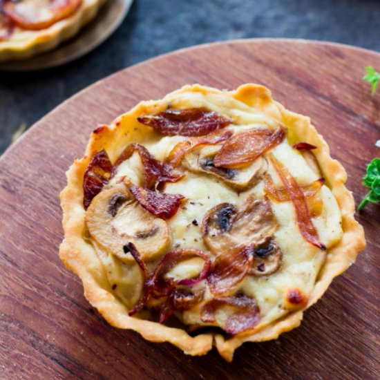 Caramelized Onion Mushroom Tart