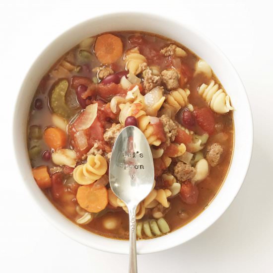 Crock Pot Pasta e Fagioli