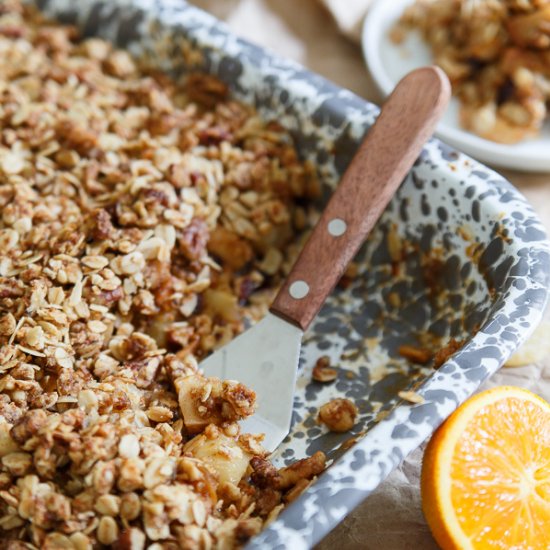 Orange, Ginger, Pear and Quince Crisp