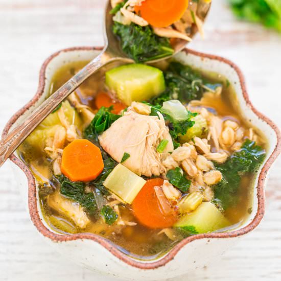 Easy 30-Minute Chicken Veggie Soup