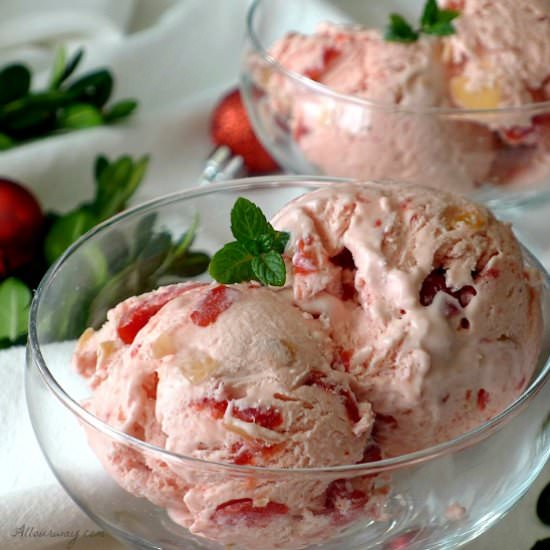 Cherry Almond Amaretto Ice Cream