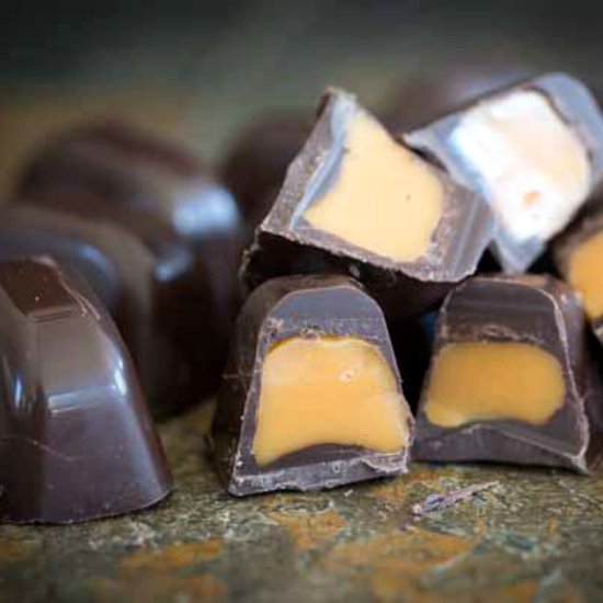 Ice Cube Tray Chocolate Caramels