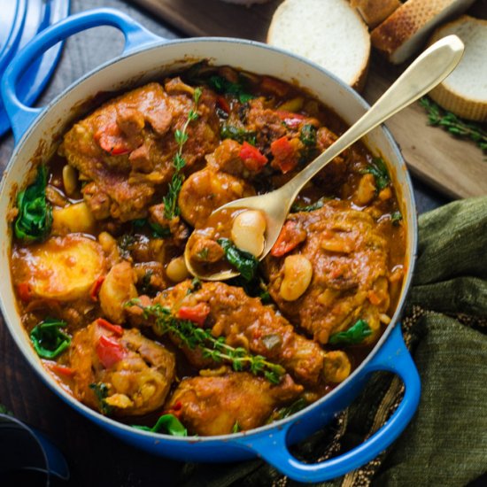 Spanish Chicken and Chorizo Pot