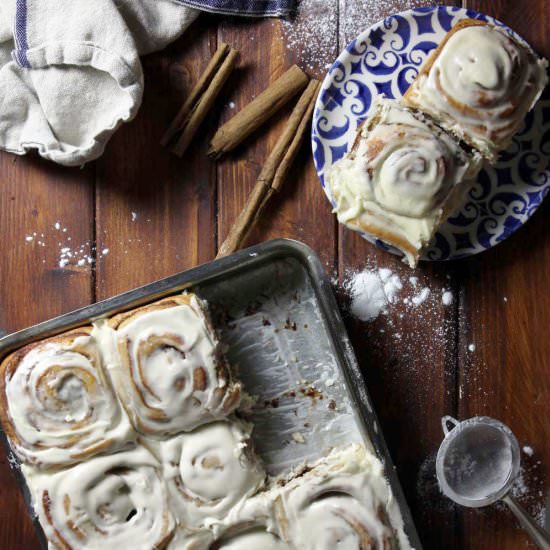 Frosted Cinnamon Rolls