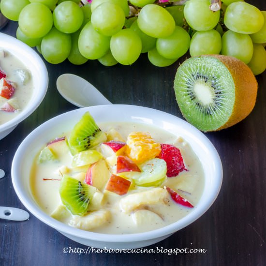 Indian style Fruit Custard