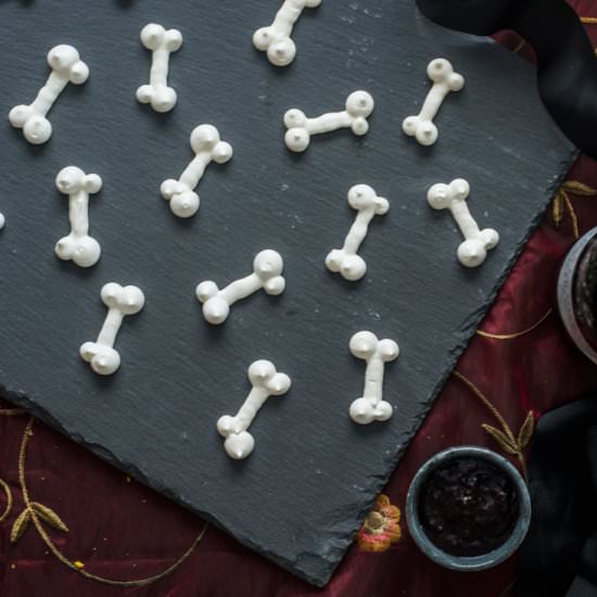 Bone Meringues with “Marrow” Dip