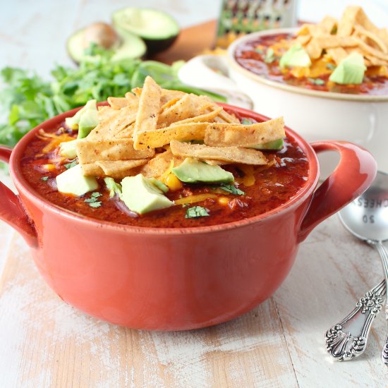 Slow Cooker Chorizo Corn Chili