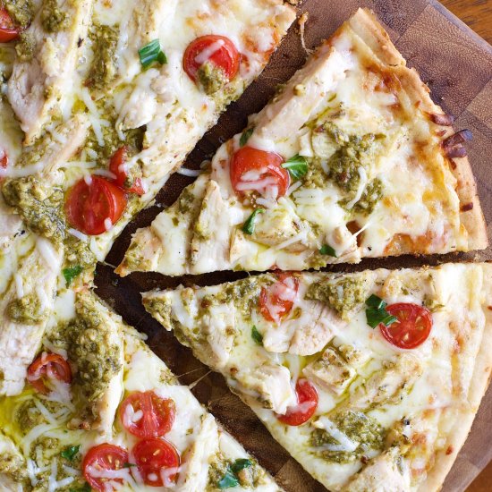 Pesto Chicken Pizza