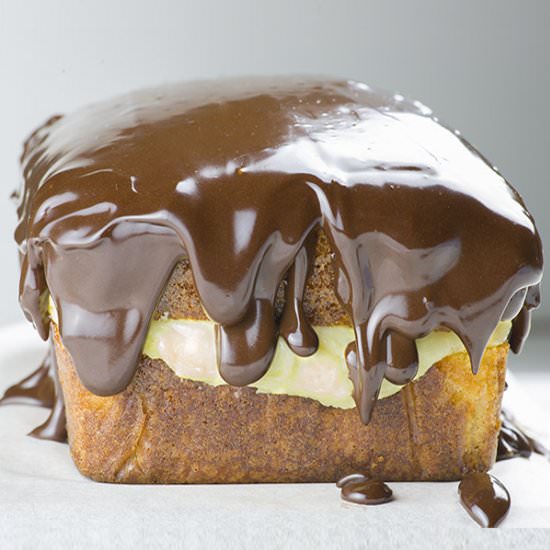 Boston Cream Pie Pound Cake