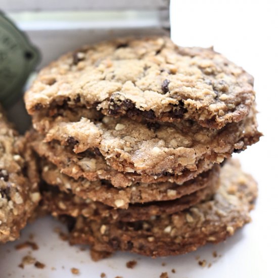 Thin and Chewy Everything Cookies