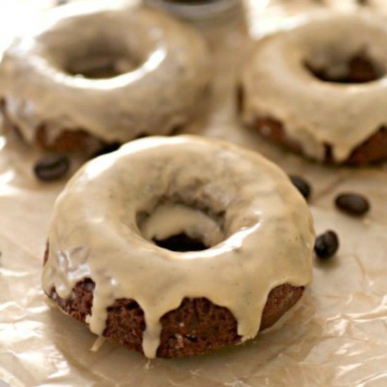 Caramel Coffee Glazed Nutella Donut