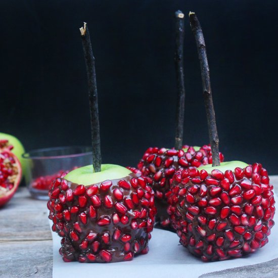 Pomegranate Candy Apples