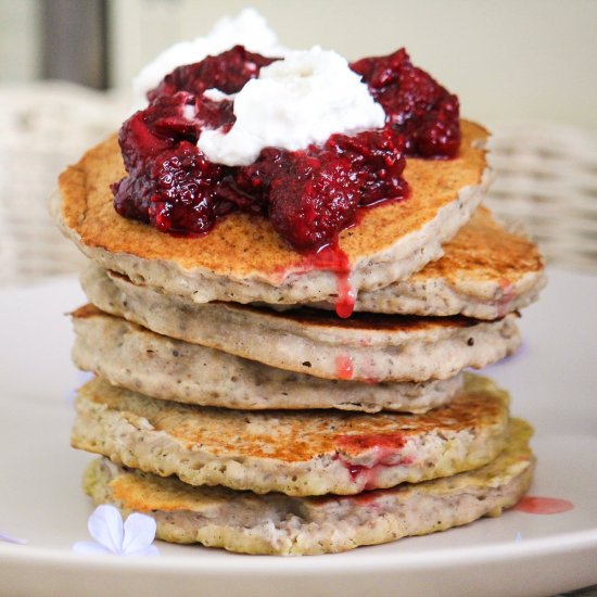 Vanilla & Coconut Chia Pancakes