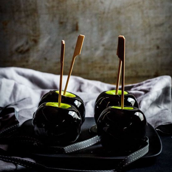 Poison Toffee Apples for Halloween