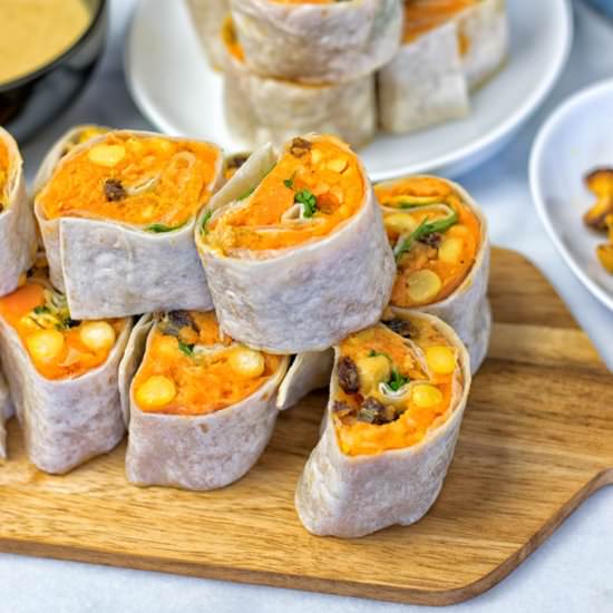 Thai Green Curry Samosa Pinwheels