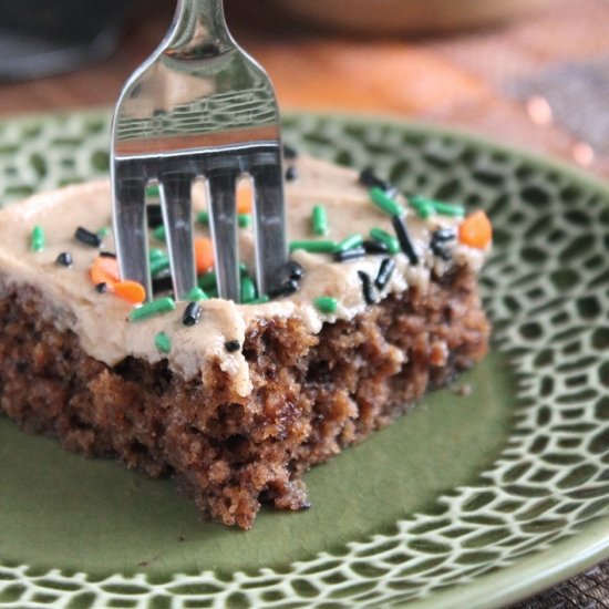 Chocolate Pumpkin Sheet Cake