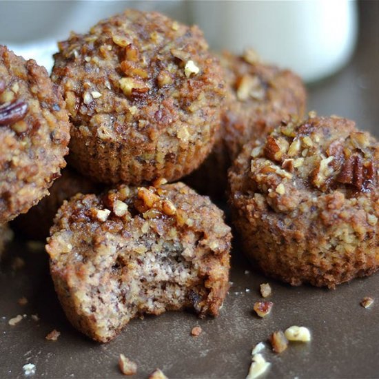 Maple Pecan Banana Bread Muffins