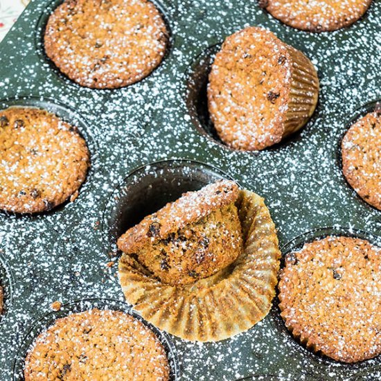 GF Pistachio and Currants Muffins