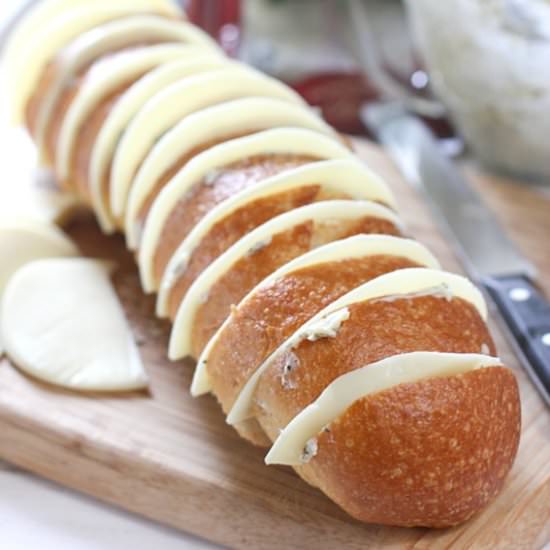 Cheesy Stuffed Garlic French Bread