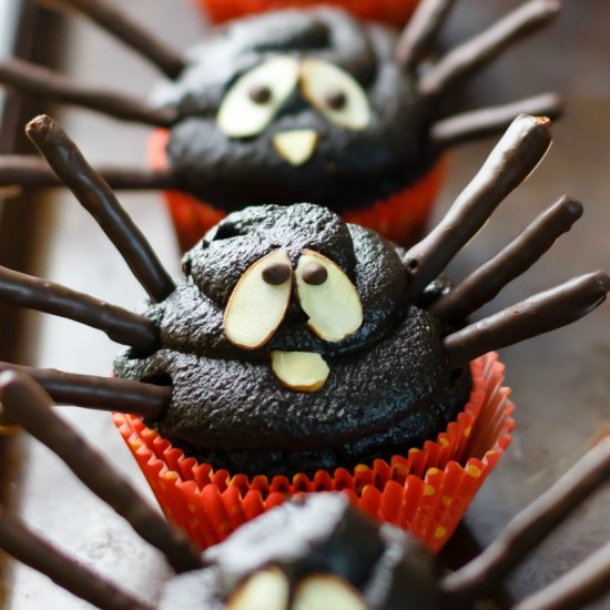 Halloween Spider Cupcakes