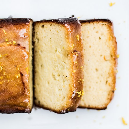 Courgette avocado loaf cake