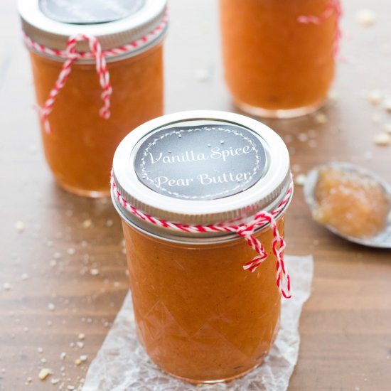 Canned Pear Butter