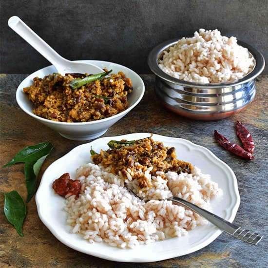 Pumpkin with Red Cowpeas/ Erissery